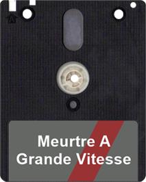 Artwork on the Disc for Meurtre A Grande Vitesse on the Amstrad CPC.